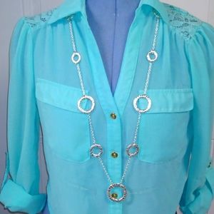 3-8-11 Liz Claiborne Silverstone circles Great condition